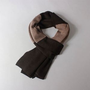 Bufanda de punto gruesa vintage para hombre, con LOGO bordado personalizado, a cuadros de dos tonos, regalo para reuniones anuales - Product Image 3