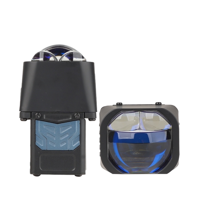 1.5 Inch 6000k 35W Low Beam 35W High Beam 55W Straight Cut-off P5 Blue Lens Matrix Car Headlight Bi Led Projector