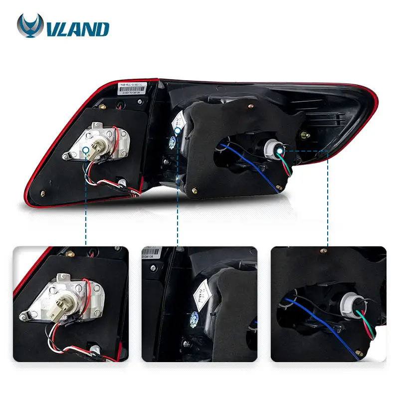 Vland-montaje de lámpara trasera LED para TOYOTA COROLLA, lámpara de luz trasera, plug and play, 2011-2013