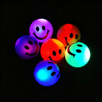 Direkt ab Werk: 5,5 cm TPR Leucht-Hüpfball – Tragbares, weiches Gummi-Spielzeug für Kinder, ideal für Marktstände, mit individuellem Logo bedruckbar, als Geschenk geeignet