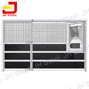 Kinh Tế nhiệm vụ nặng nề xách tay Ngựa chuồng HDPE infill có hoặc không có một mái nhà dễ dàng lắp ráp rắn Hàn gian hàng khung - Product Image 2