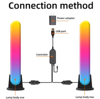 Goldmore4 mart – barres lumineuses à LED, barre de lumières d'ambiance intelligentes RGBICWW Wifi pour jeux, télévision, décoration de chambre