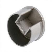 Embout rond en acier inoxydable pour rampe d'escalier ou de balcon