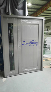 Portes à charnières en aluminium à impact de type ouragan, design moderne, NFRC NOA FPA AS2047, haute qualité - Product Image 3