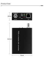 Adaptador EoC de 500M, Extensor IP sobre Coaxial de 10/100Mbps, Convertidor Ethernet a Coaxial Plug-and-Play para Sistema de Cámaras IP CCTV