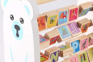 Nouveau Design jouet de maths Montessori jouets de nombres de doigts jouets d'apprentissage de <span class=keywords><strong>boulier</strong></span> d'<span class=keywords><strong>alphabet</strong></span> jouet éducatif pour enfants - Product Image 3