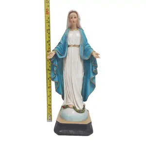 OEM 수지 기독교 가정 장식 가톨릭 종교 축복받은 성모 마리아 동상 공예 기념품 조각