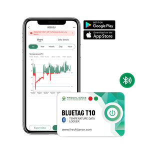 Registrador Móvil <span class=keywords><strong>BlueTag</strong></span> T10 Versión 10 para Registro de Datos de Temperatura Inalámbrico por Bluetooth - Product Image 1
