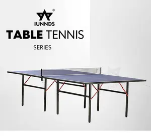 IUNNDS Professional Indoor Table Tennis Table Competition-Grade MDF Material with Net & Post Ping Pong Table Design