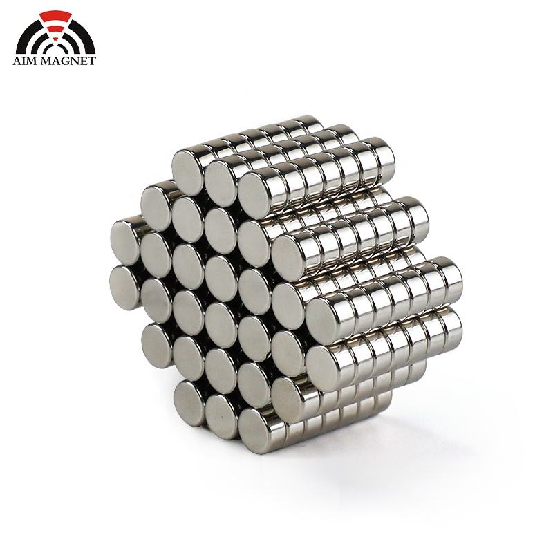 n52 round magnet stripe cell magnets south pole and north pole