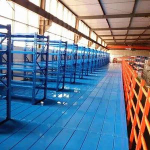 多级仓库定制尺寸优质钢夹层货架工业仓库地板架
