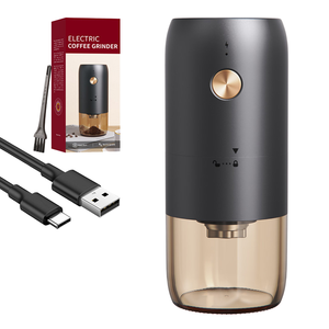 Usb Oplaadbare Conische Braam Koffiemolen Rvs Elektrische Bonen Grinder Luxe Verstelbare Handmatige Koffiemolens - Product Image 2