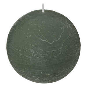 Candela a sfera all'olio di eucalipto verde D 10 cm - Product Image 1