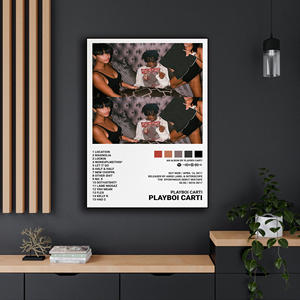 Copertina dell'album musicale astratto di Playboi Carti "<span class=keywords><strong>Die</strong></span> <span class=keywords><strong>Lit</strong></span>", stampa su tela, decorazione da parete per la stanza, pittura decorativa per la casa - Product Image 4