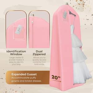 China Manufacturer Wholesale High Quality Foldable Large Capacity for Cover Dress Wedding Bridesmaid Garment Bag - Product Image 4