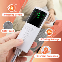 Ceinture chauffante électrique portable et pliable pour le bas du dos, thermostat multi-niveaux, chauffe-taille pour la maison et le bureau