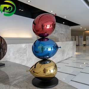 Fabrik benutzer definierte Metallkunst bunte Luftballons dekorative Skulptur Kunst Edelstahl Ballon Skulptur
