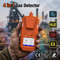 Détecteur de fuite de gaz de Combustion d'équipement de surveillance de gaz portatif de haute précision alarme de détecteur de Diffusion quatre-en-un pour l'industrie