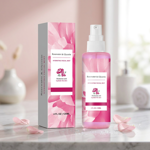 Eau de rose bio OEM pour le visage et les cheveux, sans alcool, brume hydratante astringente, tonique facial naturel anti-âge à l'eau de rose pétale - Product Image 2