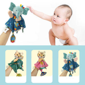 Juguete Educativo <span class=keywords><strong>de</strong></span> Peluche <span class=keywords><strong>de</strong></span> Tigre y Elefante <span class=keywords><strong>de</strong></span> Algodón para Bebés, Marioneta <span class=keywords><strong>de</strong></span> Mano para Niños, Juguete para Dormir - Product Image 2