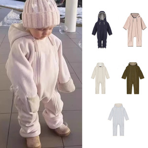 Nuevos pantalones de mezclilla daneses de primavera para bebés y niños pequeños, con estampado de leopardo, gruesos, cálidos, para gatear, lindos, para niños y niñas, con <span class=keywords><strong>cremallera</strong></span> YKK - Product Image 2