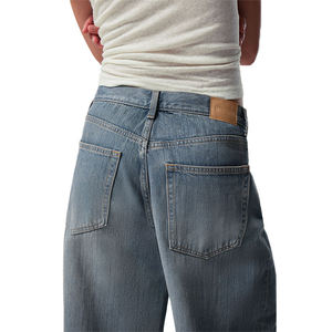 Jeans baggy personnalisés de haute qualité, coupe large classique, pour hommes, effet délavé Monkey Wash Y2K, vente en gros Chine - Product Image 5