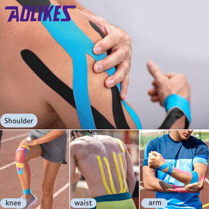 Aolikes-Ruban <span class=keywords><strong>de</strong></span> <span class=keywords><strong>kinésiologie</strong></span> prédécoupé, adhésif médical unisexe, étanche, sport musculaire, 5cm * 5m, #3520 - Product Image 3