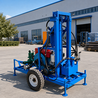 Machine de forage de puits d'eau pour pompes submersibles, avec trépan PDC pour trous de 6 pouces, pompe à boue et tiges de forage de 100 m
