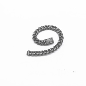 Yunnique Retro Black Titanium Steel Geometric Animal Lion Head Print Unisex Fashion Chain Bracelet Jewelry Gift - Product Image 4
