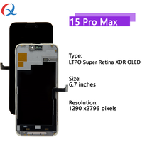 Écran LCD de remplacement Super pour iPhone 15 Pro Max 6,7 pouces, garantie 1 an, assemblage numériseur d'écran tactile pour téléphone portable