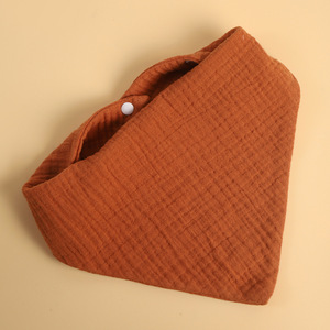 Baberos de Muselina de Algodón para Bebé, con Estampado de Dibujos Animados de Arcoíris, Toalla de Saliva, Paños de Regurgitación, Ajustables con Broches, Triangulares - Product Image 5