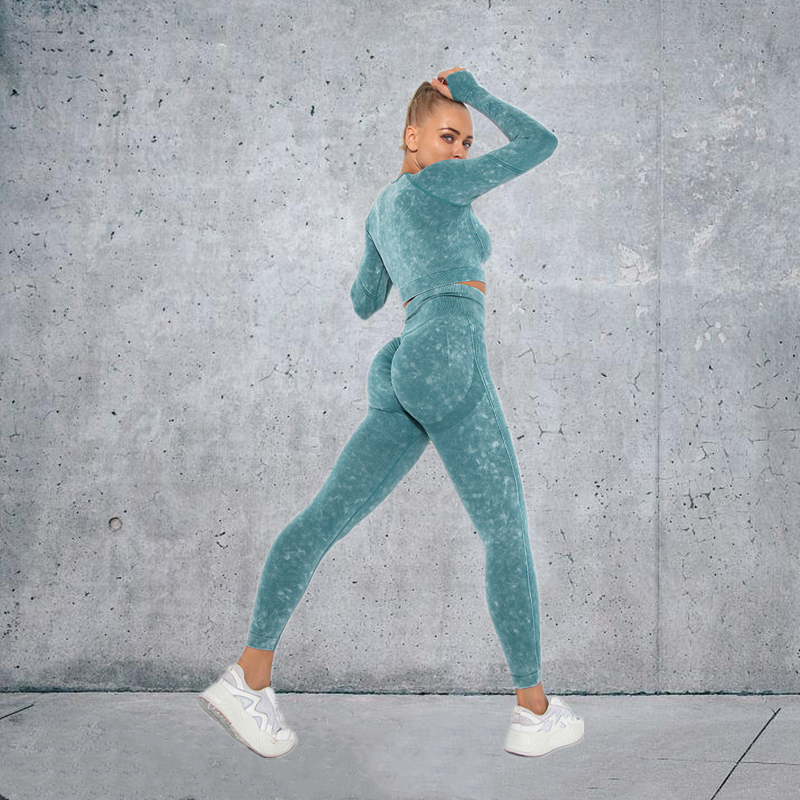 10 colors Fashion Modern Breathable Workout Clothing Women Active Wear Yoga Set hygroscopic and sweat releasing