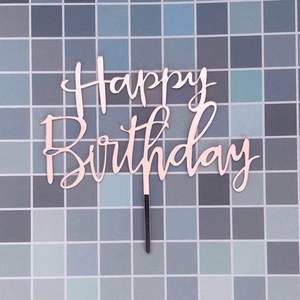 Adornos Acrílicos para Pastel de Feliz Cumpleaños a Precio de Fábrica, para Decoración de Pasteles, Accesorios para Decoración de Fiestas - Product Image 4