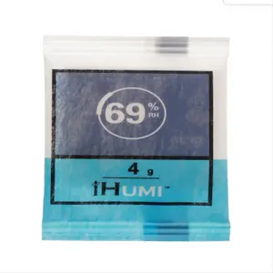 IHumi Paquets de cave à cigares à 2 voies 69% RH Packs d'humidité Contrôle de l'humidité des cigares pour distributeurs producteurs, taille 4gr