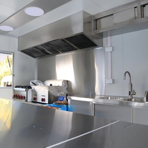 Rimorchio Mobile da Cucina Commerciale Personalizzato in Acciaio Inossidabile Resistente con 4 Ruote, Attrezzatura da Cucina Trainabile per <span class=keywords><strong>Catering</strong></span> - Product Image 6