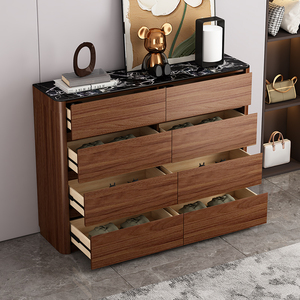 Cómoda de Madera Extensible Estilo Rústico de Gran Capacidad, Mueble de Almacenamiento Moderno de Alta Gama para Sala de Estar - Product Image 4