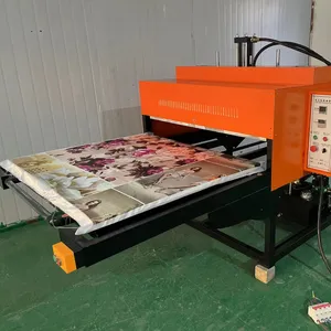 double station flatbed heat press machine