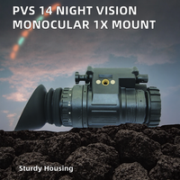 Boîtier PVS 14 uniquement, support optique monoculaire, grossissement 1X, vision nocturne étanche, coque durable