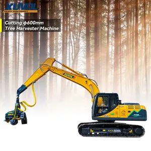 CUT 600MM!!! hydraulic auxiliary forest wood cutter firewood splitter log equipment for tree cutting machine