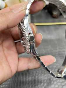 2025 Reloj mecánico de lujo de gama alta para hombre con banda de acero, esfera gris, calendario y movimiento mecánico de buceo - Product Image 6