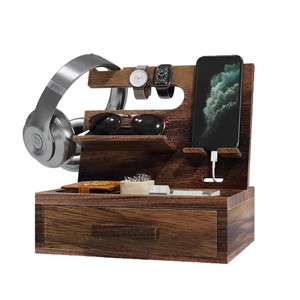 Organizador de Joyas de Madera con Cajón y Espejo para Almacenamiento y Exhibición en Escritorio - Product Image 5
