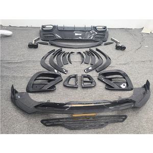 Pièces automobiles en fibre de carbone sèche pour Mercedes-Benz GLE <span class=keywords><strong>63</strong></span> Coupé, kit carrosserie style B pour mise à niveau, lèvre avant, aileron de passage de roue - Product Image 4
