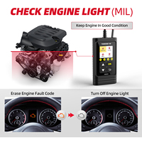 THINKCAR THINKOBD 100 avec étui de protection Lecteur de code OBD2/EOBD pour voiture Fonctions complètes Vérification Réinitialisation Effacement des défauts du moteur Diagnostic CAN