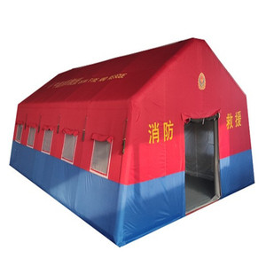 Tente Gonflable de Lutte Contre l'Incendie 30 m² Double Couche Assemblage Automatique Imperméable pour Exercices de Commande Extérieure, Secours en Cas de Catastrophe et Camping - Product Image 2