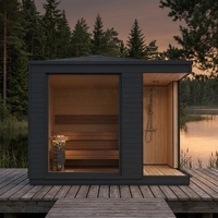 Ensemble complet de douche extérieure pour sauna, équipé d'un chauffage, d'outils et de raccords de douche