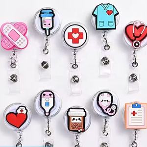 Porte-badge rétractable en PVC de la série médicale pour infirmières - Product Image 1