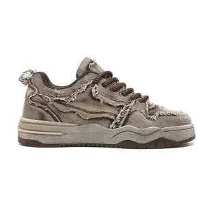 Zapatillas de mezclilla retro para hombre 2026 con diseño de borlas, estilo hip-hop casual de caña baja - Product Image 4