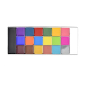 Palette de peinture de maquillage de visage de 20 couleurs de marque privée certifiée ISO/GMP pour l'école de carnaval d'anniversaire fournitures de peinture corporelle d'Halloween - Product Image 3