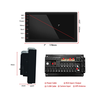A100 2 Din 7 ''2 + 64G Android Autoradio sans fil HiFi GPS WIFI BT DSP RDS Intelligent Voice Split Screen Stereo