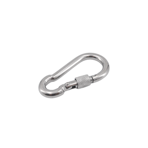 Gancho De Carabina De Aço Inoxidável Com Fivela De Mola De Segurança Feminina Gancho De Pressão De Carabina Com Parafuso - Product Image 3